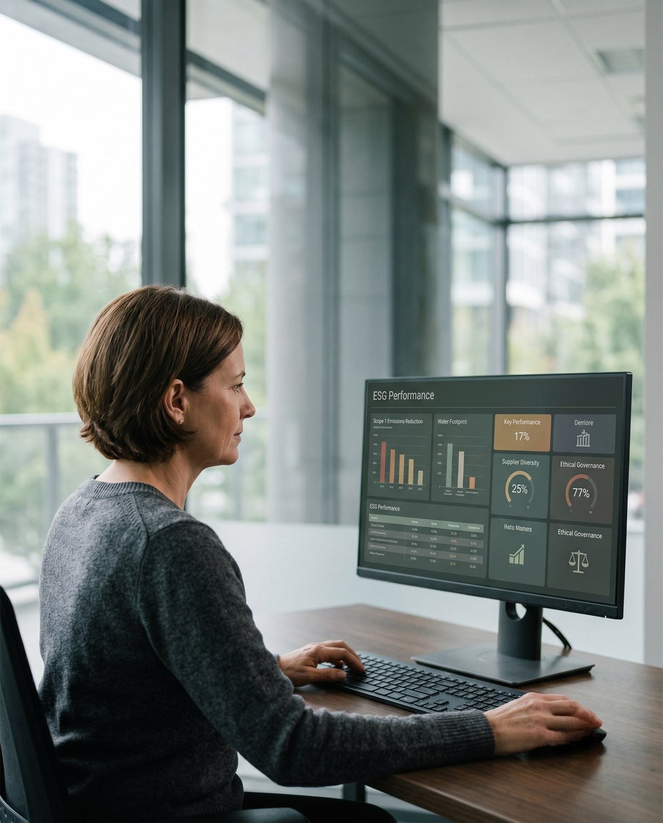 Analítica de datos en pantalla